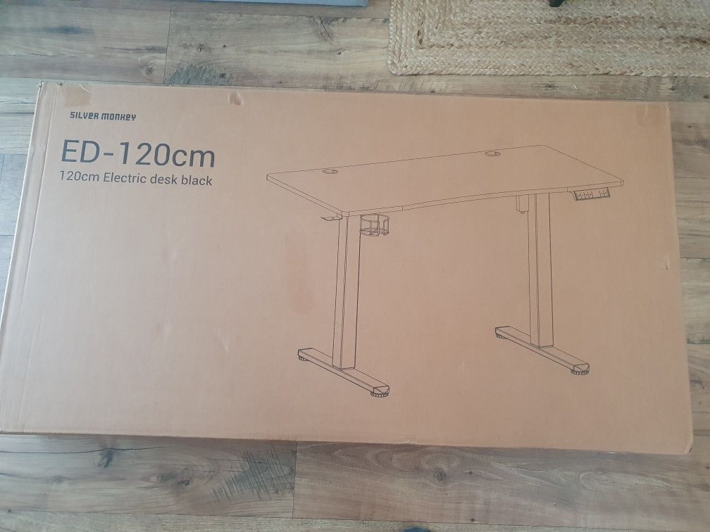 Blat czarny do biurka Silver Monkey 120*60cm
