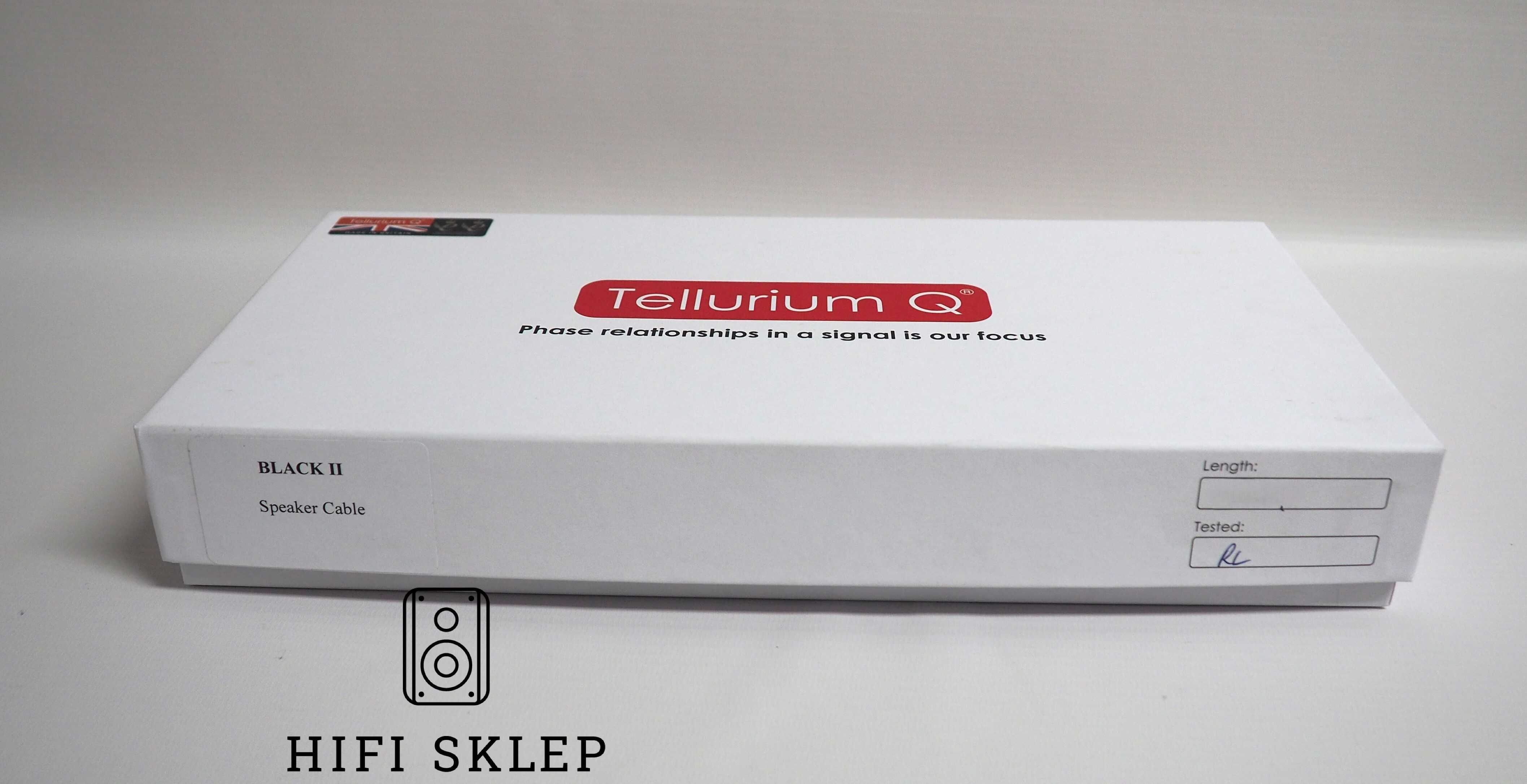 Kabel głośnikowy Tellurium Black II 2x2 m/zapytaj o promocję !