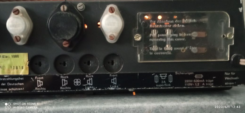 Rzadkość Amplituner Elac 1000 T z 1972/6.