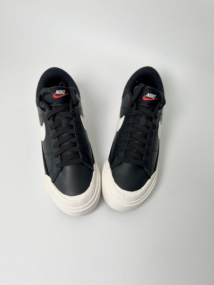 Оригинал Nike Court Legacy Lift (DM7590 001) на платформе кожание