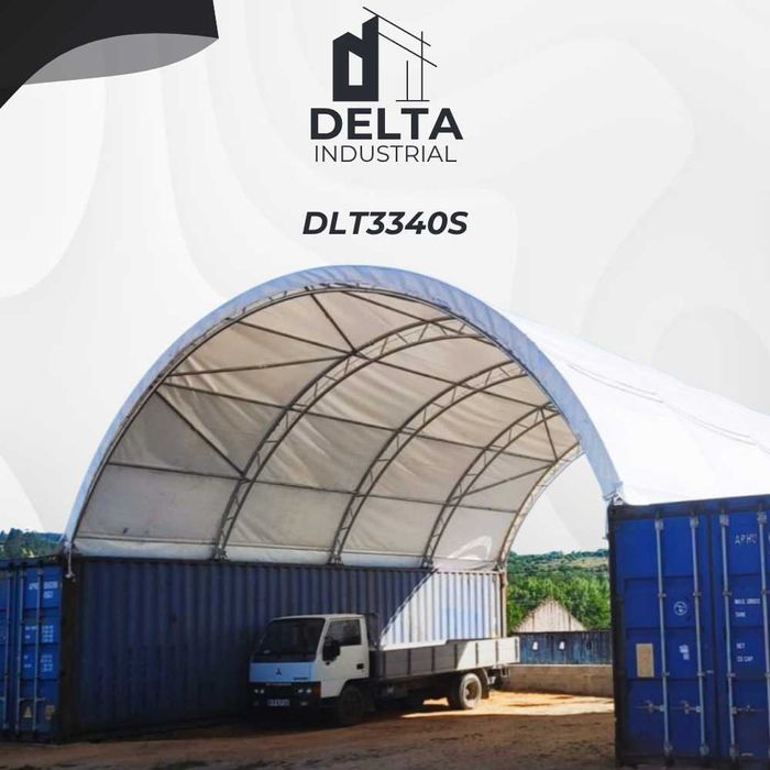 Zadaszenie kontenerowe 10m x 12m DLT3340S Podwójna rama 900mg/m2 40FT