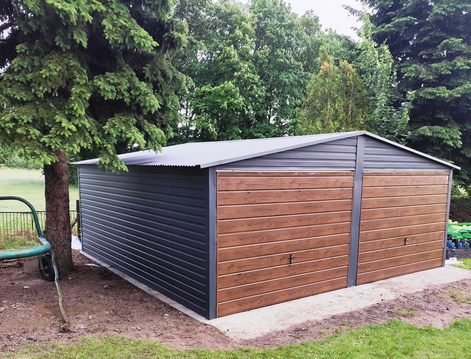 Garaż 6x5 w kolorze GRAFIT