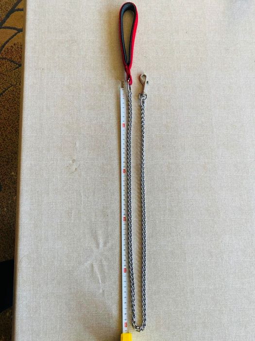 Smycz lancuszek z karabinczykiem  dla duzego psa