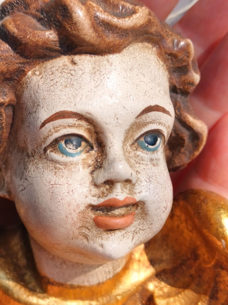 Putto Aniołek Herubin stara rzeźba