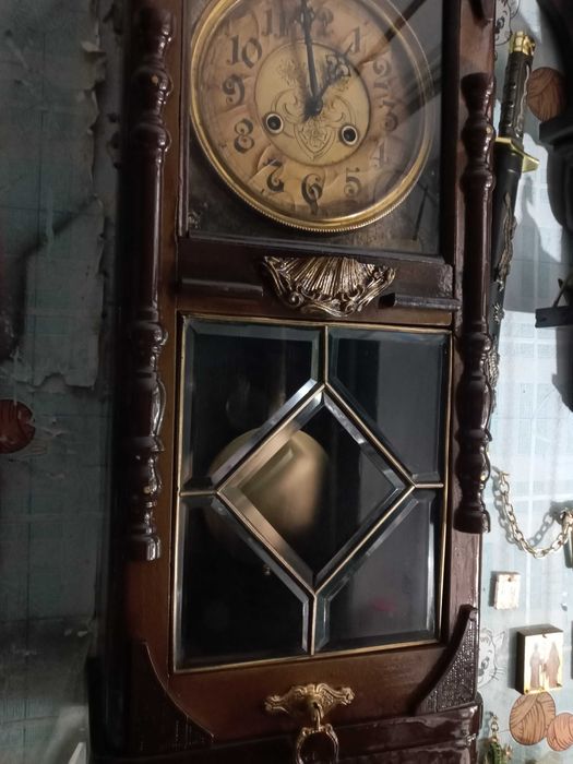 Часы настенные старинные Philipp Haas & Söhne (PHS) ORIGINAL Германия