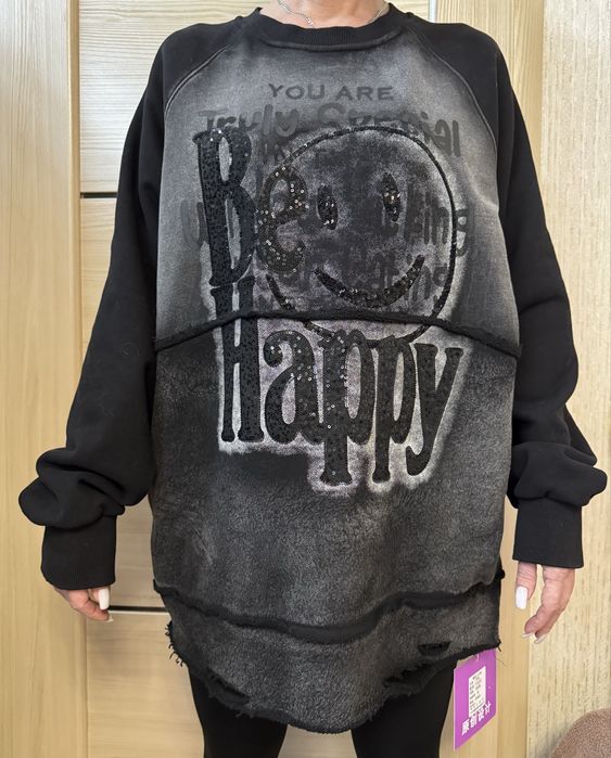 Продам жіночий світшот - варіння - Смайл - Oversize