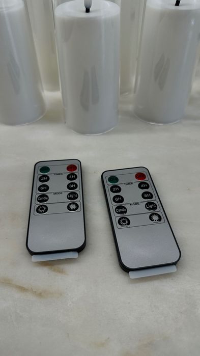 9 velas LED comando