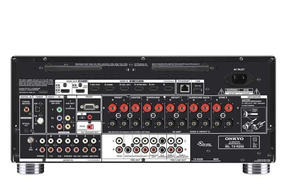 Topowy Amplituner ONKYO TX-RZ50  9.2 z gwarancją i nagrodą EISA