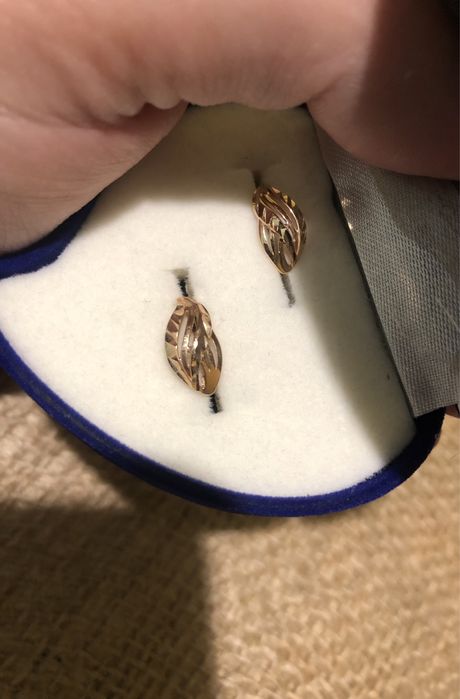 Серьги сережки золото
