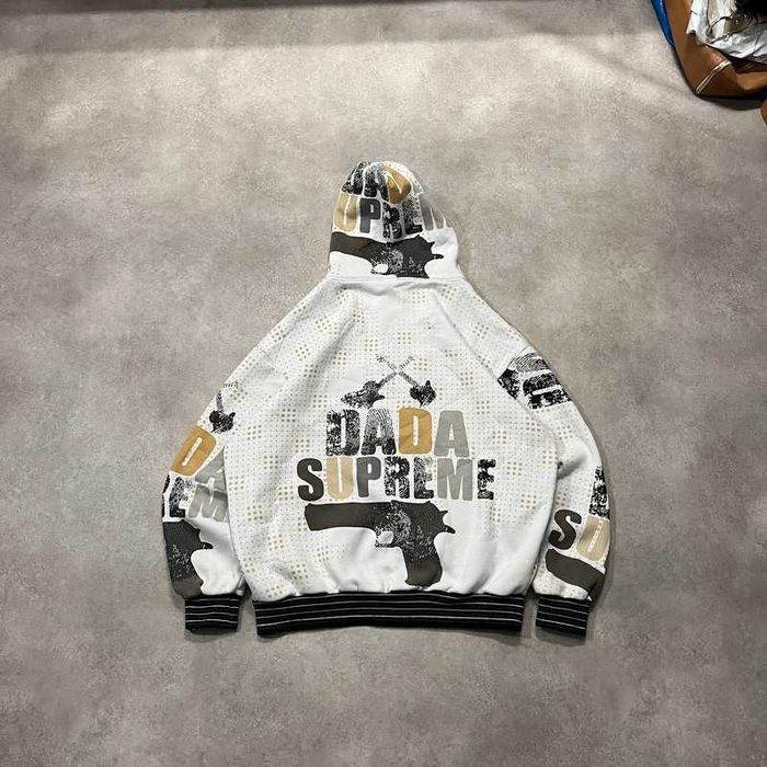 Vintage Bluza Dada Supreme Rap Hip Hop Zip Up Hoodie Retro Y2K Baggy