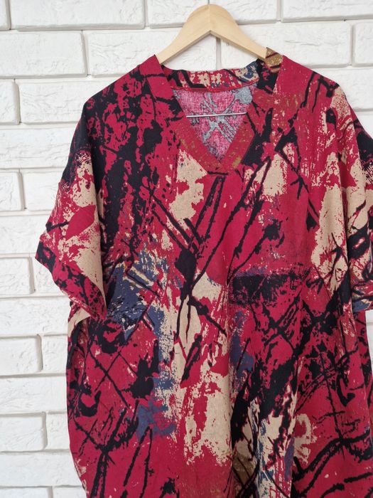 Lniana sukienka maxi boho chick one size XXL XL Plus size vintage