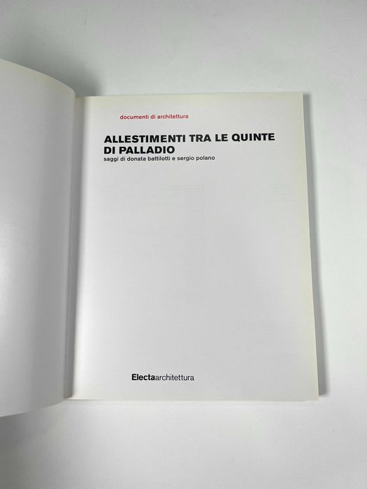 Allestimenti tra le quinte di Palladio Electa 2008 Arquitetura
