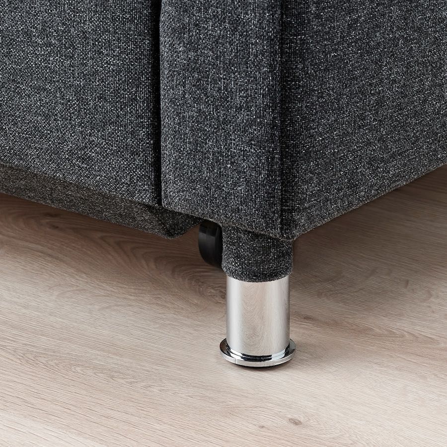 Ikea LANDSKRONA
Rozkładana sofa 3-osobowa, Gunnared ciemnoszar/metal