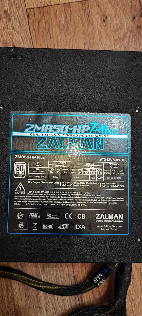 Блок живлення Zalman ZM850-HP Plus 850W