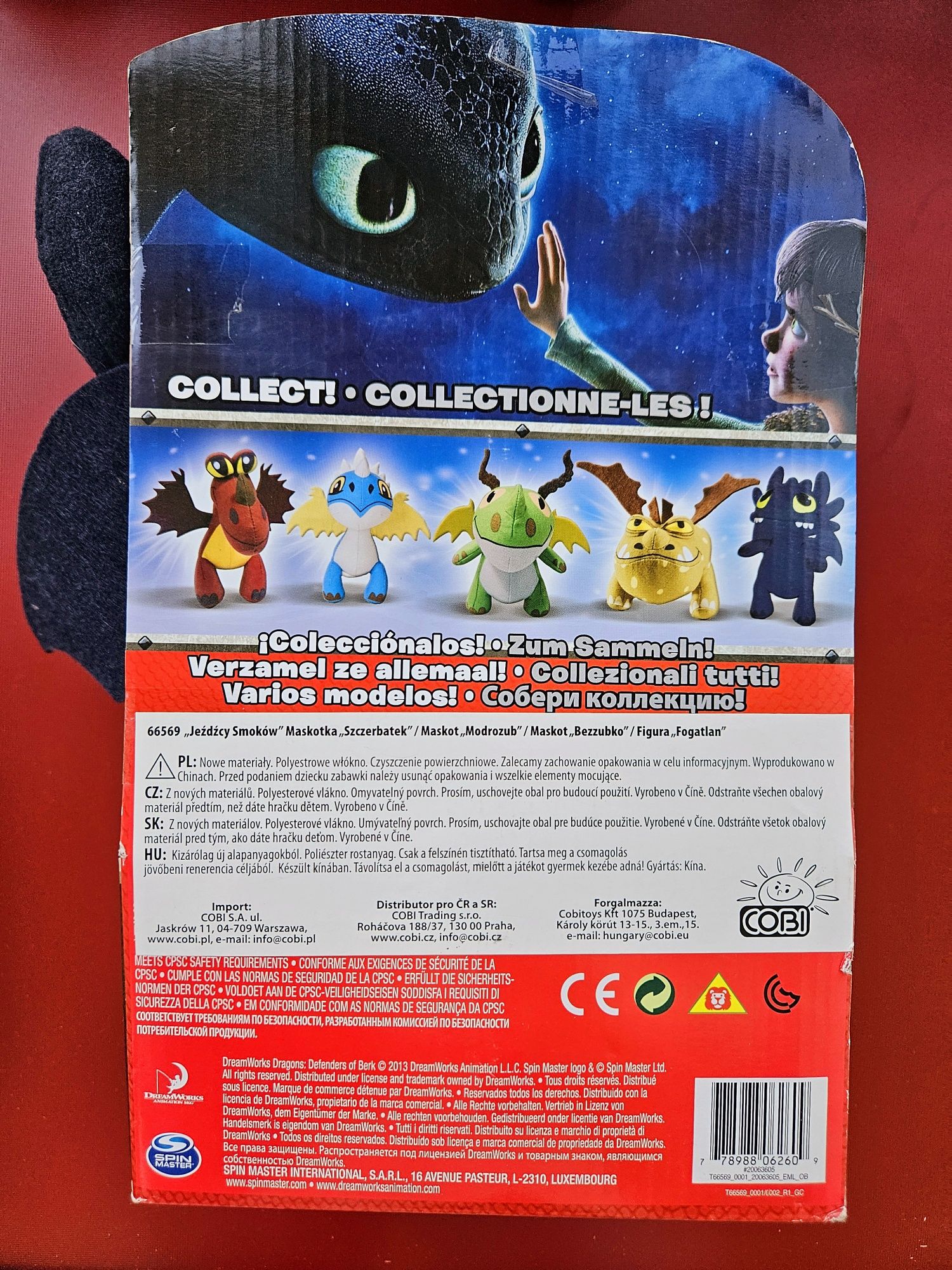 Smok Szczerbatek Toothless 2013r maskotka Cobi unikat #KupMiChceTo