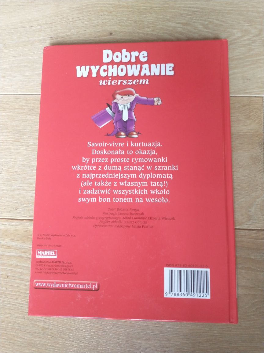 Książka "Dobre wychowanie wierszem" w twardej okładce