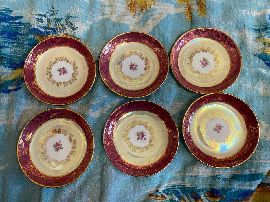 Чайный сервиз ГДР РОЗА FORTUNA EISENBERG (на 6 персон)