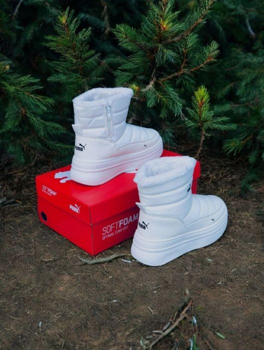Жіночі зимові черевики Puma/дутики пума/сноубутсы/ботинки/сапожки пума
