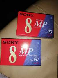 Duas cassetes 8MP, originais, novas, na embalagem selada