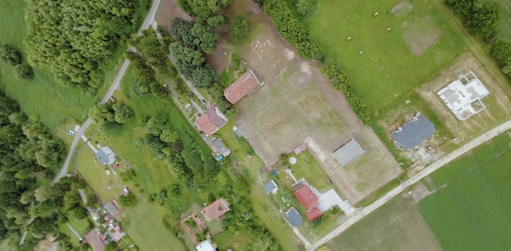 Działka zabudowana 96ar 9600 m2 okolice Wrocławia