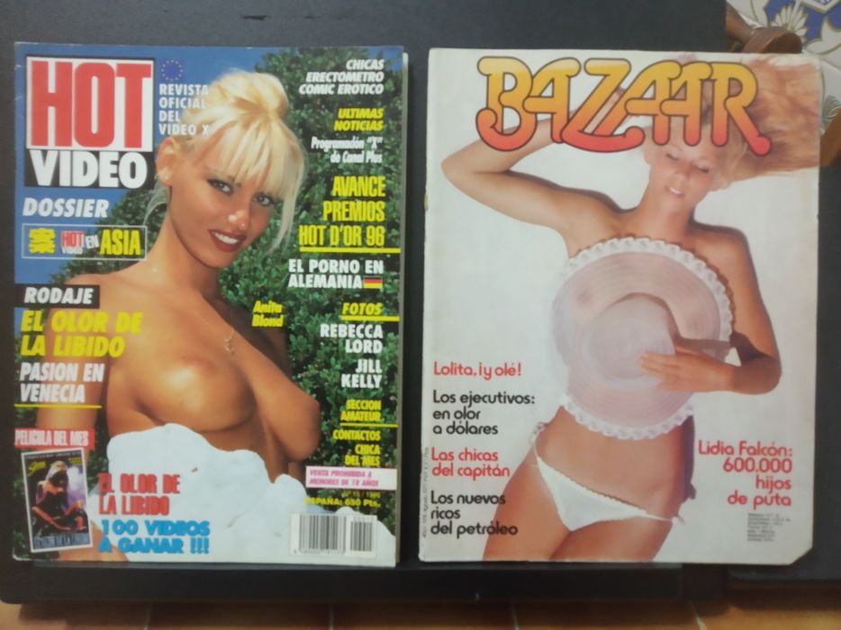 16 Revistas: Playmen, Stag, Big Ones, Bazaar, Razzle, Hot Video,