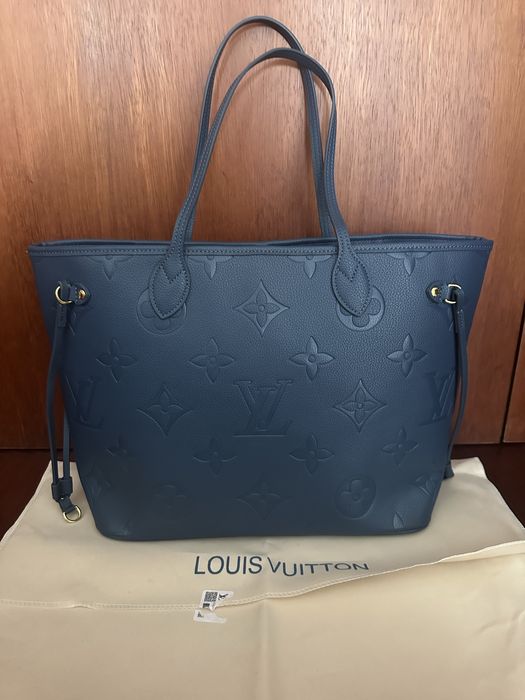 Mala Neverfull MM navy Louis Vuitton