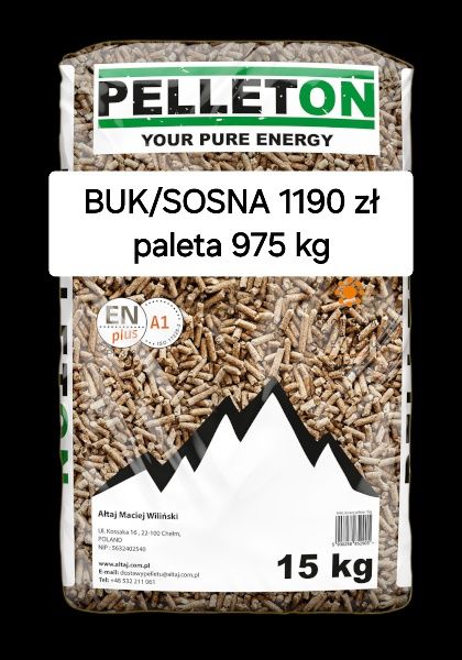 Pellet PELLETON BUK/SOSNA Certyfikowany