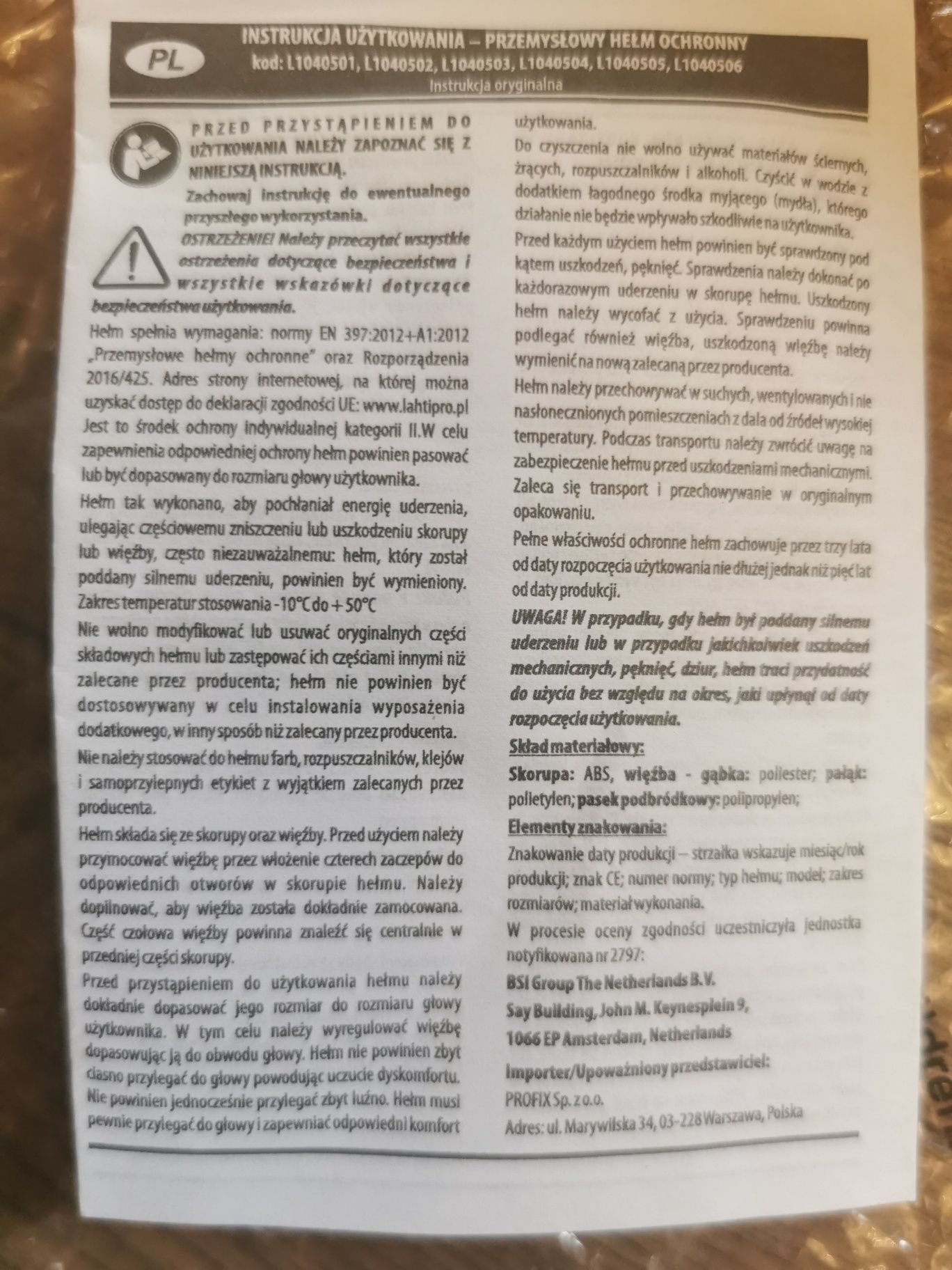 Kask, hełm ochronny, roboczy