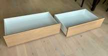 Pojemniki na pościel - IKEA Malm - dąb bejcowany na biało