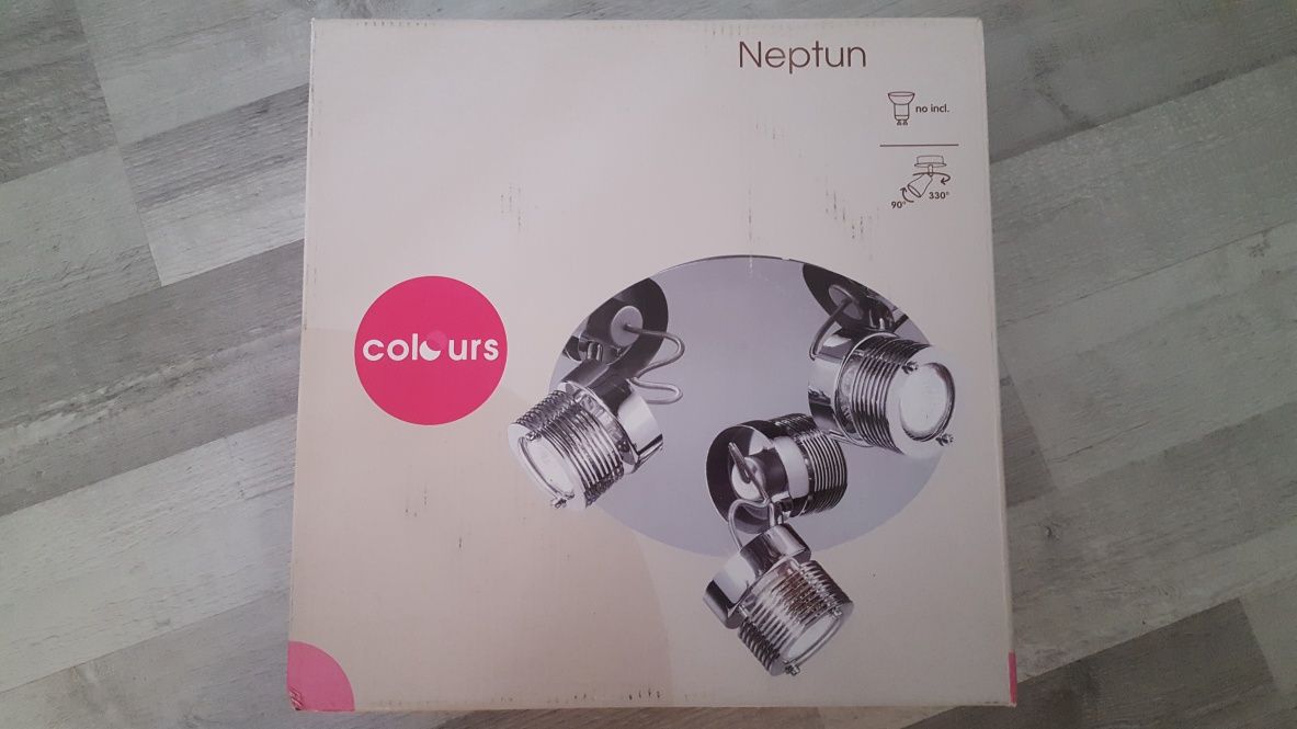 Lampa sufitowa halogeny 3x GU10 lustrzana Neptun