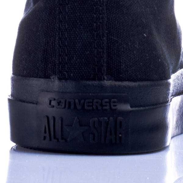 Кеди Converse All Star Black Monochrome (Чорні високі)