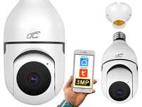 Kamera Obrotowa Żarówka GN.E27 230V PTZ WIFI IP 3 MPIX