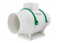 Wentylator kanałowy 284m³/h plastikowy domowy łazienkowy wydajny 125mm