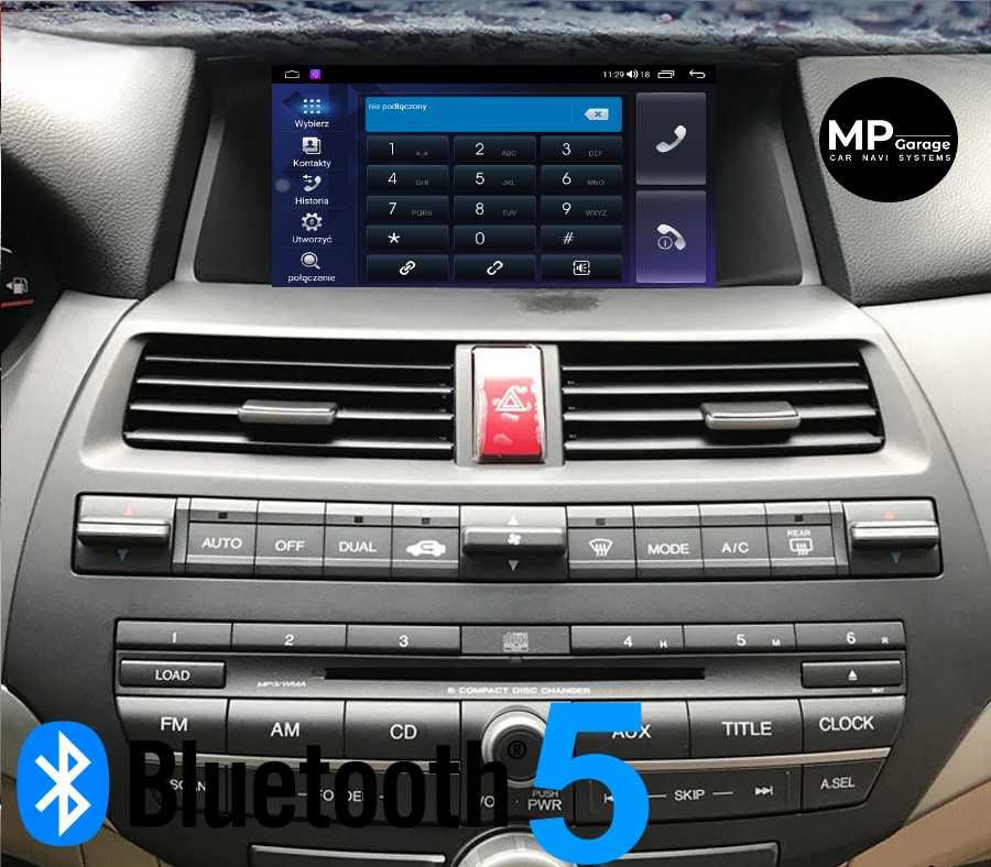 Honda Accord 8 USA Nawigacja Android CarPlay/AA 4G Qled Montaż