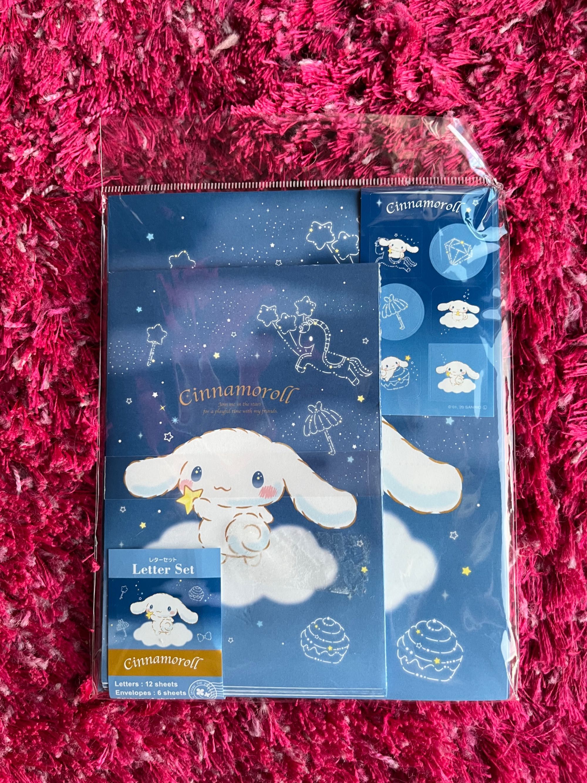 Zestaw papierniczy naklejki Sanrio Cinnamoroll Hello Kitty