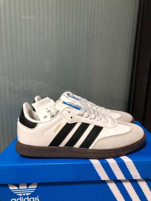 Buty Trampk Adidas_Samba_Vegan_White_Gum R.39