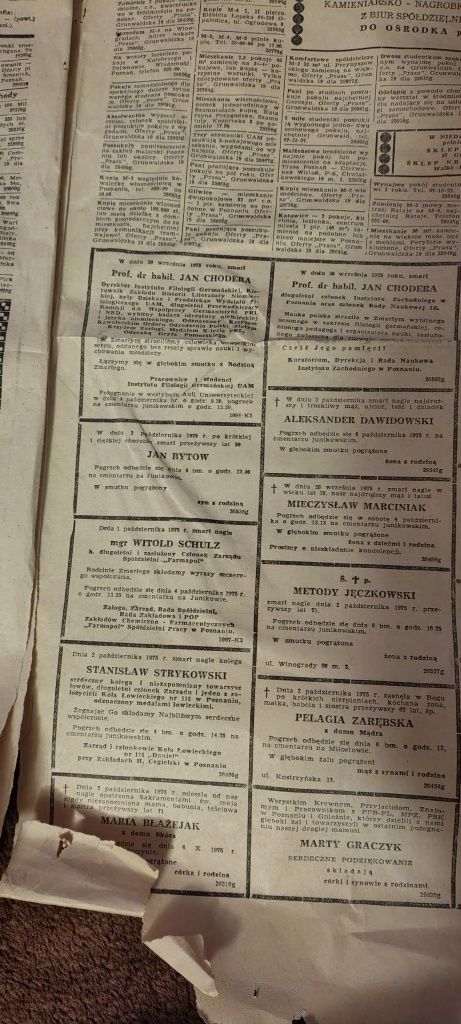Gazeta 1975 rok stan słaby głos Wielkopolski