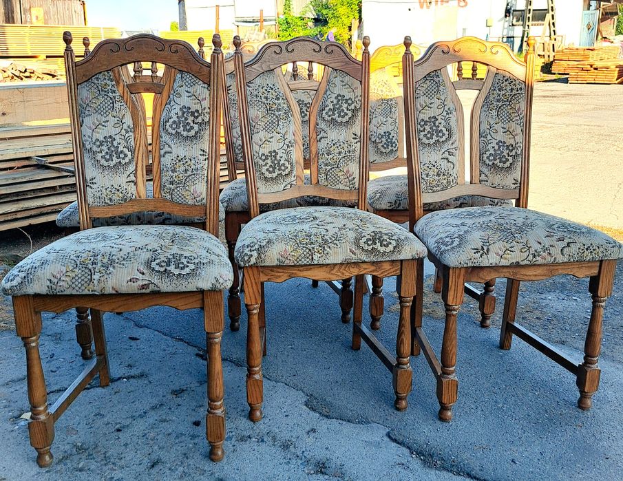 Krzesła dębowe  6 sztuk