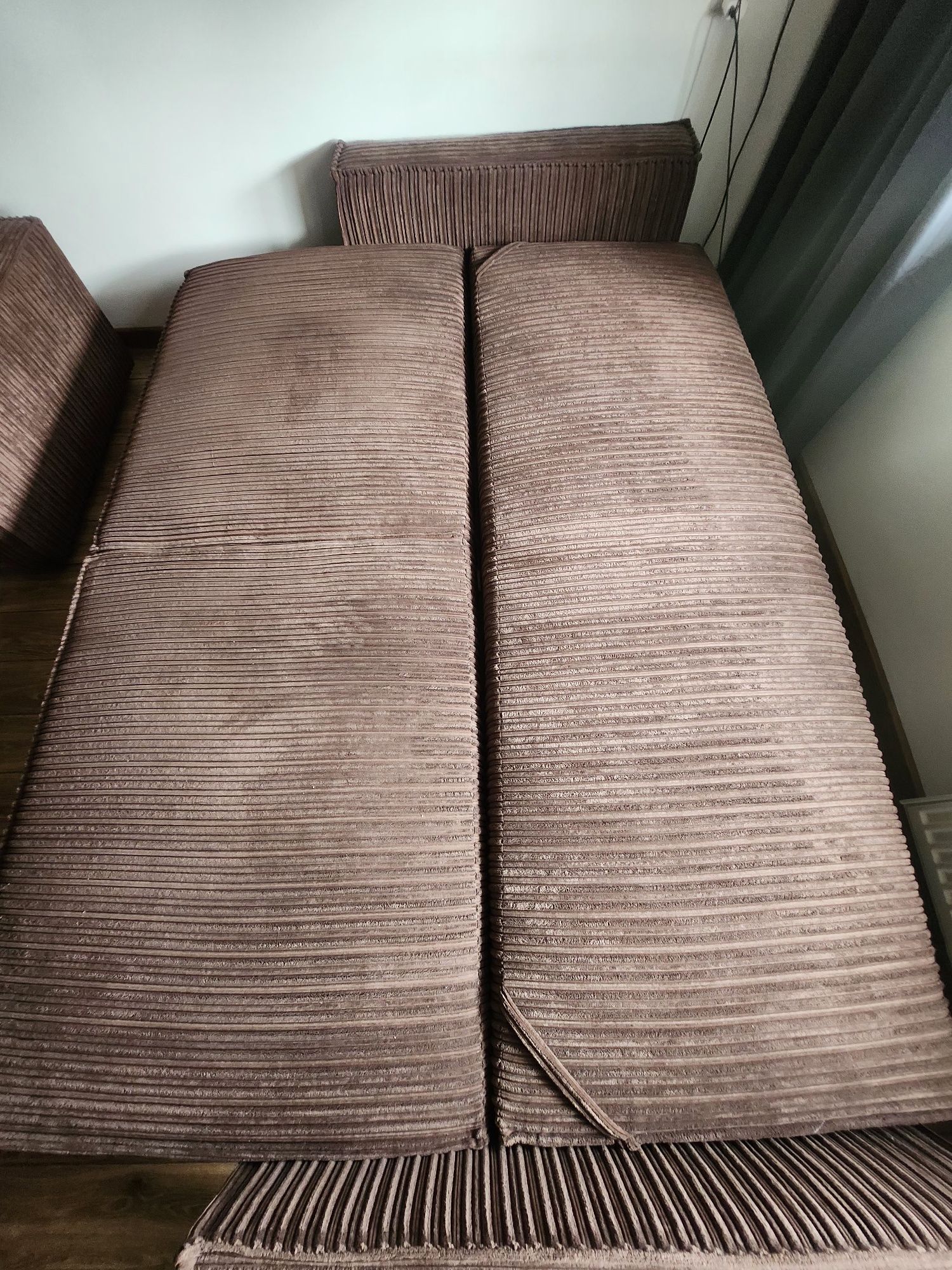 Sofa rozkładana z fotelem