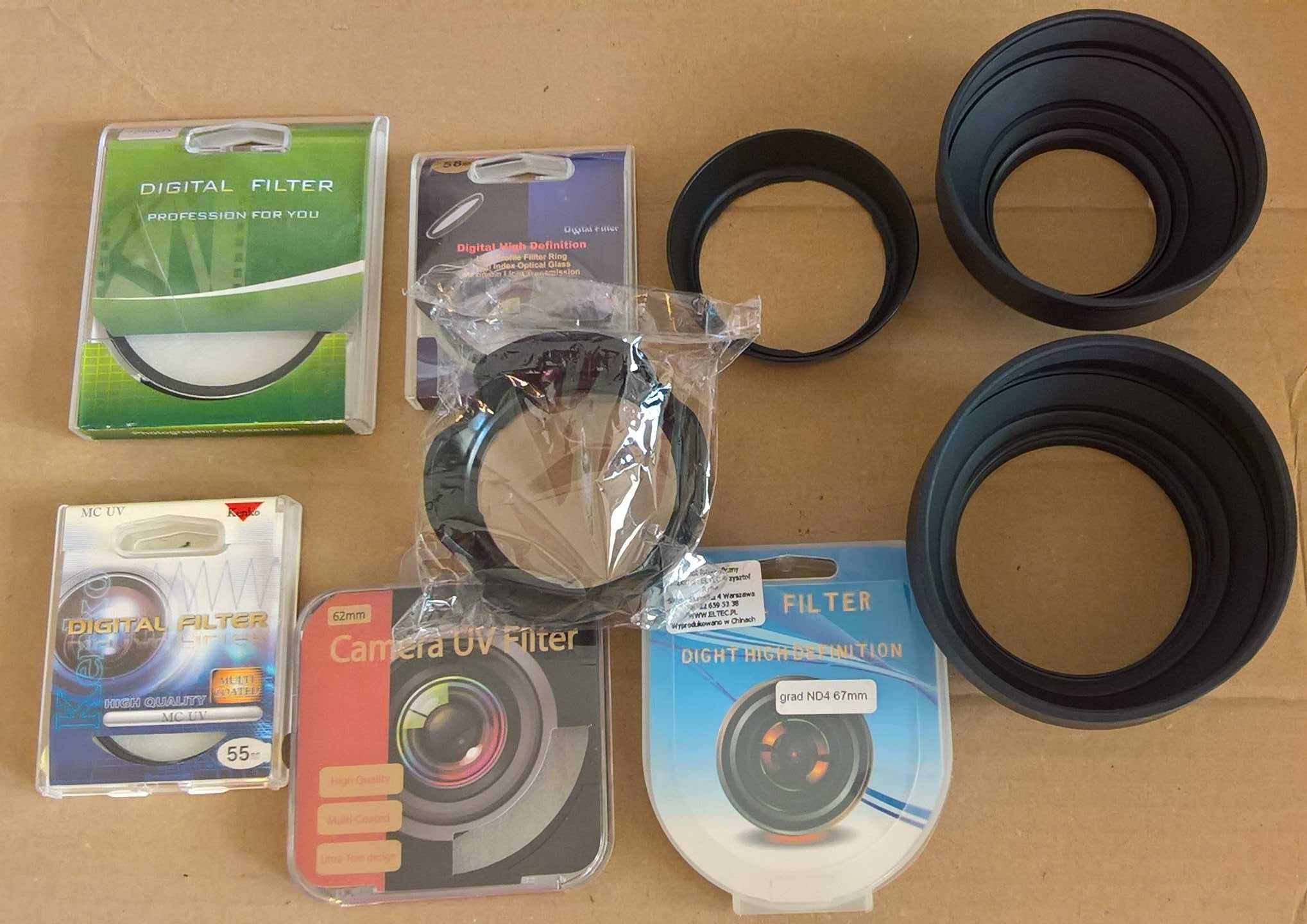 Filtr uv Kenko 58 mm,62 mm, osłona ew-60c/ew-60c II.