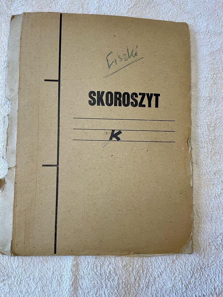 Skoroszyt z opisami filmów z okresu PRL kino film Gdańsk