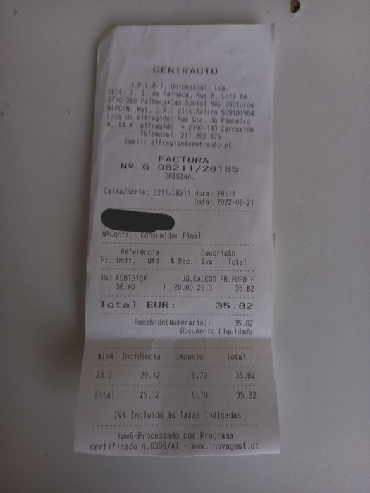 Pastilhas de travão Textar