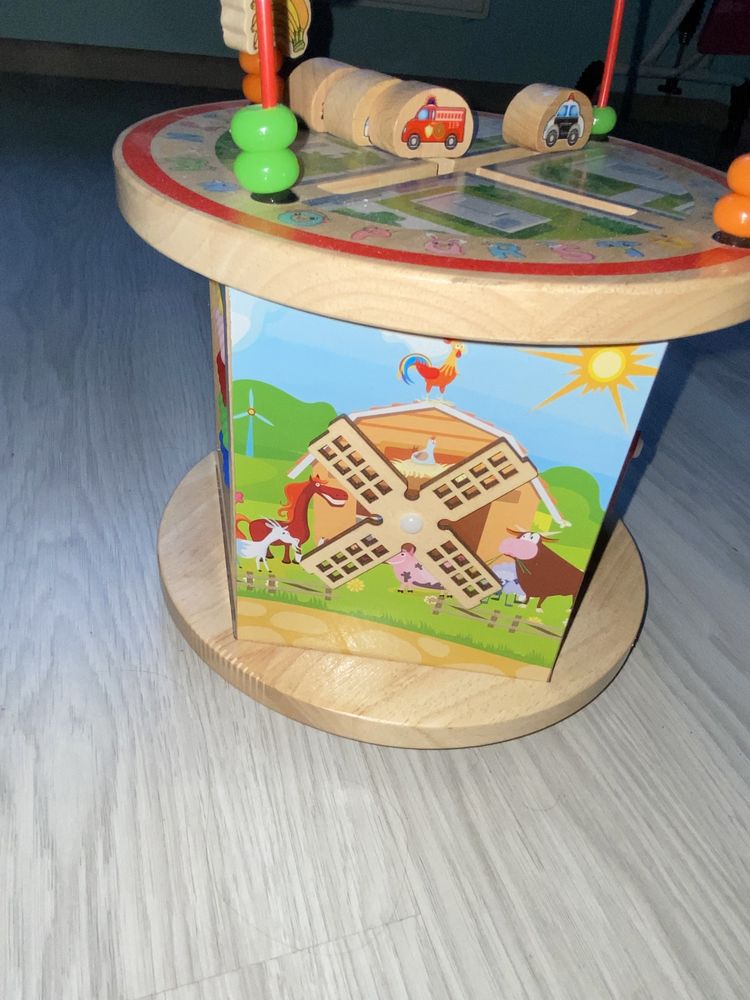 Розвиваючий  куб, мультибокс, деревяна іграшка