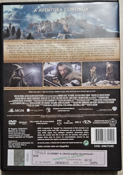Filme O HOBBIT - A Desolação de Smaug