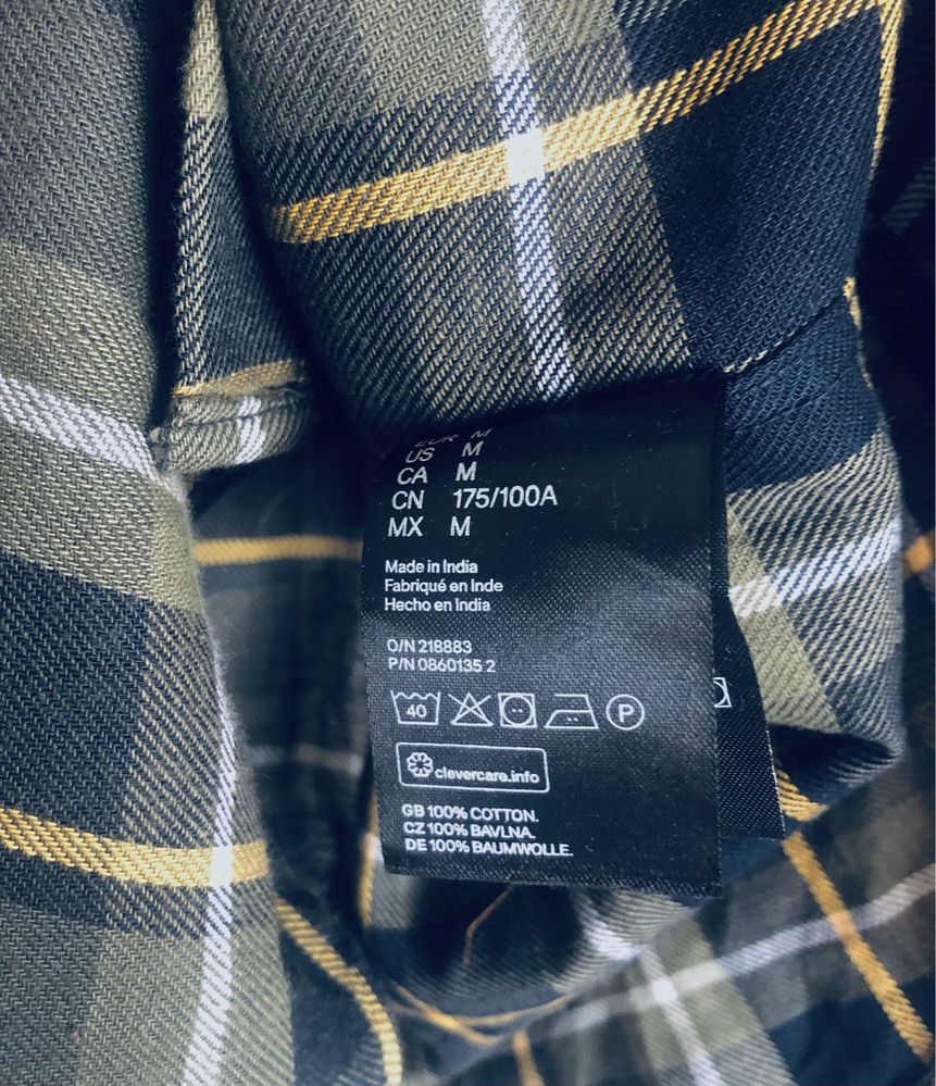 H&M koszula w kratę regular fit L M logg rock grunge