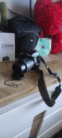 Nikon D3300 + Obiektyw ,Aparat ,lustrzanka