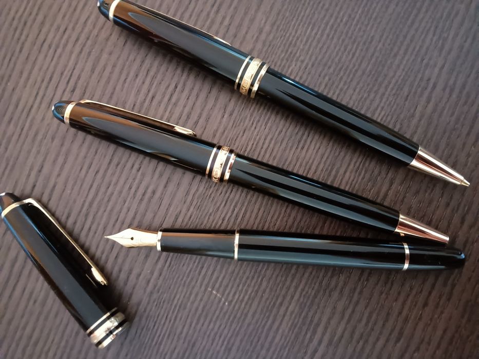 Conjunto canetas Montblanc, aparo, esferográfica e lapiseira
