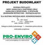 Projekt przyłącza wody i kanalizacji instalacji gazu c.o. wentylacji