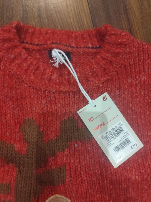 Nowy świąteczny sweter next r. 122 na 5-6 lat