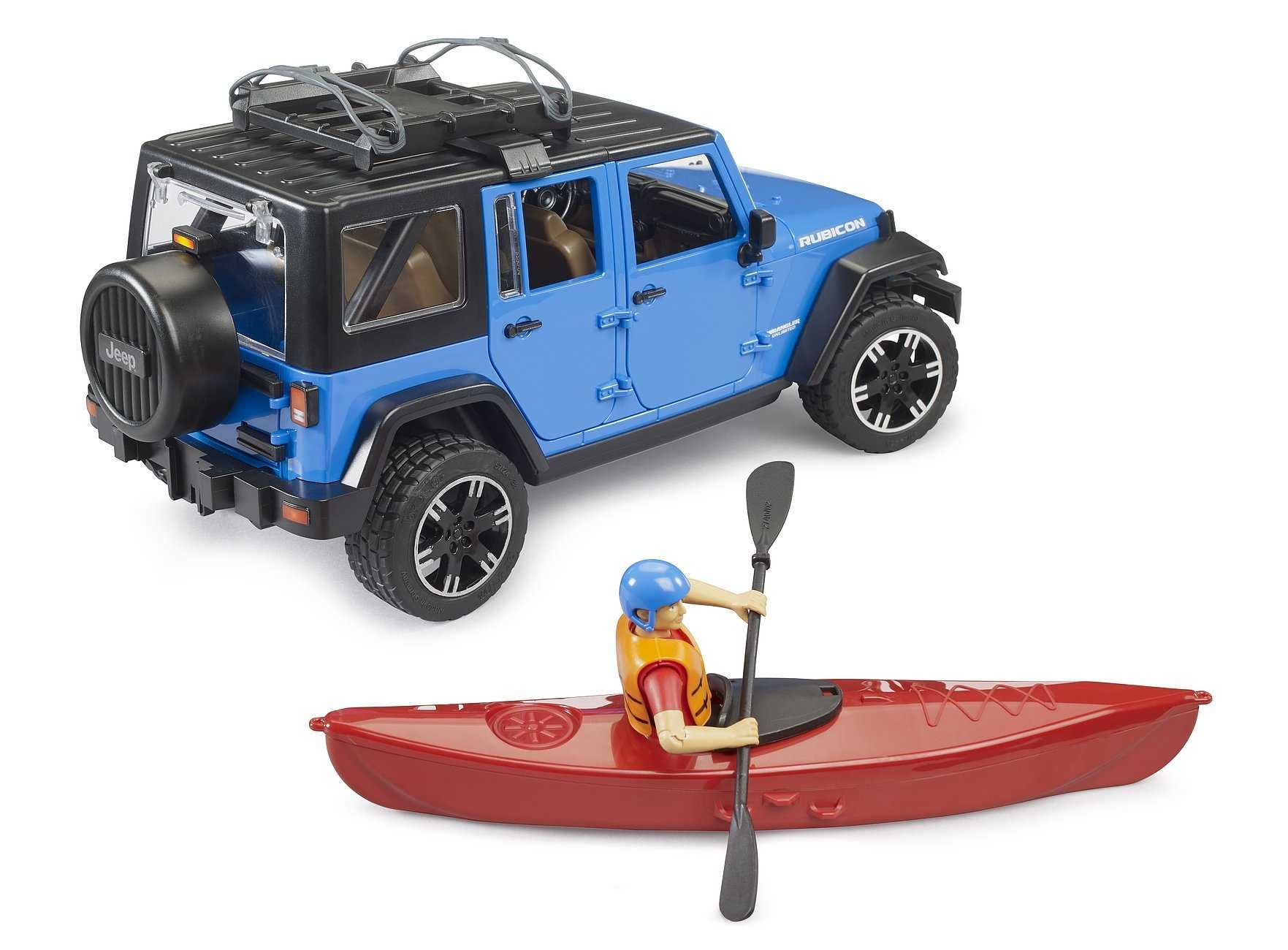 Джип Wrangler Rubicоn з човником і фігуркою Bruder (Брудер) 02529